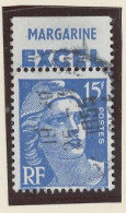 BANDE PUB -N°886 T I -TYPE GANDON  -15f BLEU -Obl PUB -EXEL-(Maury 261) - Used Stamps