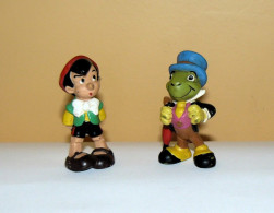 Lot De 2 Figurines Pinocchio Et Jiminy Cricket Vintage - Bullyland - Disney