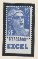 BANDE PUB -N°886 T I -TYPE GANDON  -15f BLEU -Obl PUB -EXEL-(Maury 261) - Used Stamps