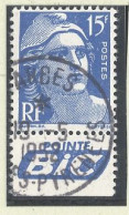 BANDE PUB -N°886 T II-TYPE GANDON  -15f BLEU -Obl PUB -BIC-(Maury 267) - Oblitérés