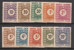 NOUVELLE-CALEDONIE - 1948 - N°YT. 39 à 48 - Série Complète - Neuf * / MH VF - Strafport