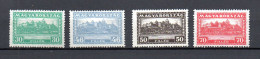 Hungary 1927 Set Definitive Royal Palace Stamps (Michel 423/26) Nice MLH - Oblitérés