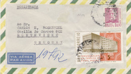 BRAZIL 1969 AIRMAIL R - LETTER SENT TO MONTEVIDEO - Storia Postale