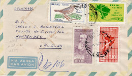 BRAZIL 1968 AIRMAIL R - LETTER SENT TO MONTEVIDEO - Covers & Documents