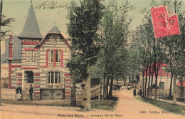 Pacy Sur Eure * 1906 * Avenue De La Gare * VILLA * Villageois * Cpa Toilée Colorisée - Pacy-sur-Eure