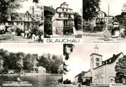 72729764 Glauchau Schloss Kinderheim Berufsschule Gruendelteich Gruendelhaus Gla - Glauchau