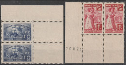 YT N° 401-402  X2 Cdf - Neufs ** - MNH - Cote 74,00 € - Unused Stamps