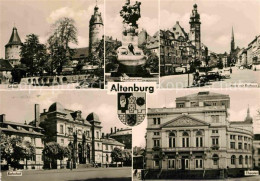 72729662 Altenburg Thueringen Schloss Skatbrunnen Markt Rathaus Theater Bahnhof  - Altenburg