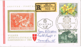 54108. Carta Certificada WIEN (Austria) 1964. Internationale GARTENCHAU - Cartas & Documentos