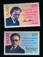 1988 Persönlichkeiten Michel IS 680 - 681 Stamp Number IS 654 - 655 Yvert Et Tellier IS 633 - 634 Xx MNH - Neufs
