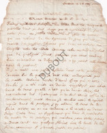 Leuven/Pietrebais/Grez-Doiceau - Manuscript 1772 Getekend Le Comte P. De Limminghe  (V2961) - Manuscripten