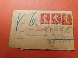 Entier Postal + Compléments De Paris Pour Paris En Pneumatique En 1914  - Réf 3177 - Neumáticos