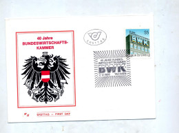 Lettre Cachet Wien Chambre Commerce - Storia Postale