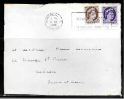 N488 - CANADA - DEVANT DE LETTRE DE MONTREAL DU 02/12/58 POUR LA FRANCE (MACON) - Covers & Documents