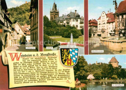 72728959 Weinheim Bergstrasse Marktbrunnen Schloss Judengasse Schlosspark Weinhe - Weinheim