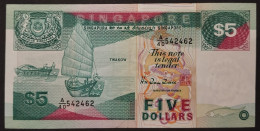 SINGAPORE 5 DOLLAR Year 1989 XF - Singapur