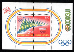 Olympics 1968 Indonesia Summer Games Mexico Sailing Regatta Block MNH - Zomer 1968: Mexico-City