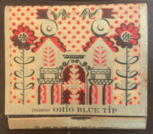 OHIO BLUE  TIP MATCH ,EXCLUSIVELY,1955 - Boites D'allumettes - Etiquettes