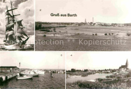 72728603 Barth Segelschulschiff Wilhelm Pieck Panorama Blick Zur Stadt Segelboot - Barth