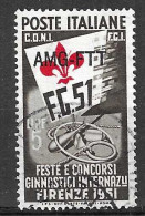 TRIESTE A - 1951 - GINNICI - LIRE 5 - USATO ( YVERT 111 - MICHEL 147 - SS 116) - Gebraucht