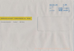 Schweiz Bern TGST A-Standard 2024 Baugesellschaft Ringstrasse AG - Storia Postale