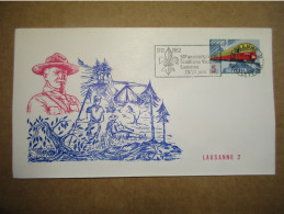 Enveloppe - 50e Anniversaire Du Scoutisme Vaudois Lausanne 23/24 Juin 1962 - Used Stamps