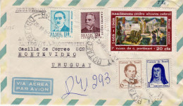 BRAZIL 1968 AIRMAIL R - LETTER SENT TO MONTEVIDEO - Lettres & Documents