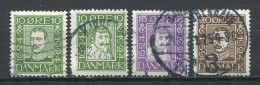 26269 Danemark  N°153,155,159,164° Tricentenaire De La Poste   1924  TB - Gebraucht