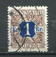 26270 Danemark   Taxe N°17° 1k. Brun Et Bleu   1921-27  TB - Strafport
