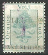 Orange Free State 1881. 1d On 5sh Green (a). SACC 14, SG 21. - État Libre D'Orange (1868-1909)