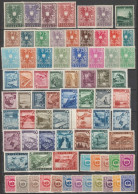 AUTRICHE - 1945 - ANNEE COMPLETE (SAUF SURCHARGES) YVERT 517/533+576/628+629a/632a ** MNH (QQ * MLH) - COTE = 100 EUR. - Années Complètes