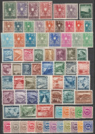AUTRICHE - 1945 - ANNEE COMPLETE (SAUF SURCHARGES) YVERT 517/533+576/628+629a/632a ** MNH (QQ * MLH) - COTE = 100 EUR. - Full Years