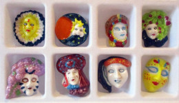 Fèves Brillantes - Masques De Venise - Série Pasquier 2009 Complet - Autres & Non Classés