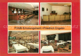 72726462 Templin FDGB Erholungsheim Friedrich Engels Hallenbar Fernsehraum Resta - Templin