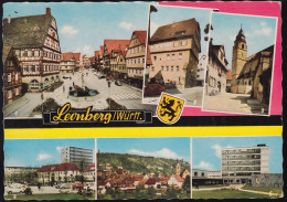 D-71229 Leonberg - Alte Ansichten - Marktplatz - Gasthaus - Bausparkasse - Landratsamt - Nice Stamp -Stempel "Hund" - Leonberg