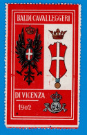 ERINNOFILI - VIGNETTE MILITARIA ITALIE- 24 BALDI CAVALLEGGERI DI VICENZA 1902 - Kriegspropaganda