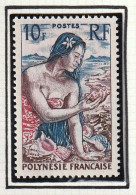 POLYNESIE FRANCAISE - Jeune Fille Au Coquillage - Y&T N° 9-10 - 1958-60 - MH - Neufs