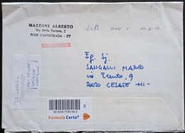 Capostrada 2015 - Lettera Raccomandata Nexive Formula Certa - Etichetta Label - 2011-20: Cartas & Documentos