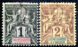 Sénégambie Et Niger      N° 1/2 * - Unused Stamps