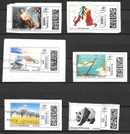 Mon Timbre En Ligne : 6 Vignettes Suivant Le Scan Proposé - Used Stamps