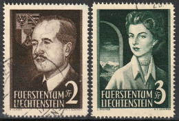 Liechtenstein 1955: Fürstenpaar  Zu 276-277 Mi 332-333 Yv 294-295 Aus Verkehr Mit ⊙ TRIESENBERG (Zumstein CHF 130.00) - Used Stamps