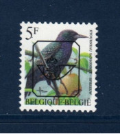 Belgique België, **, Yv Preo 502, Mi 2690V, Étourneau Sansonnet, - Typografisch 1986-96 (Vogels)
