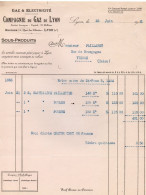 69 LYON FACTURE 1932 Gaz & électricité  COMPaGNIE DU GAZ DE LYON  - X201 Rhône - Electricity & Gas