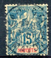 Mayotte      N° 6 Oblitéré   Une Dent Courte Bas Gauche - Used Stamps