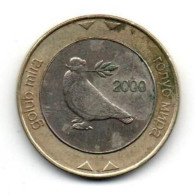 BOSNIA HERZEGOVINA - 2000 - 2 Marka - KM 119 VF Coin - Bosnie-Herzegovine