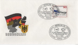 Germany Deutschland 1976 FDC Lufthansa Plane Airplane Aviation, Canceled In Berlin - 1971-1980