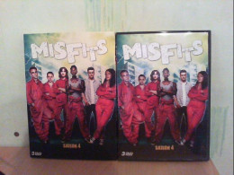 MISFITS  L 'INTEGRAL  DE LA  SAISON  4  ( 3 DVD  )  8   EPISODES   DE  50  Mm  ENVIRON - Policiers