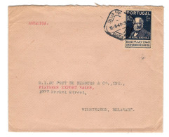 1941 Portugal Cover 1.75 Rowland Hill Lisboa Central Quatra Seccao To US - Lettres & Documents