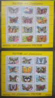 Romania 1991, Butterflies, Two MNH Sheetlets - Unused Stamps