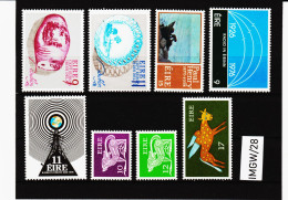 IMGW/28  IRLAND  1976/77  Michl  344/45 + 350/52 + 358/60  ** Postfrisch Siehe ABBILDUNG - Unused Stamps